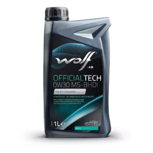 Aceite 0W30 Wolf OfficialTech MS-BHDI Full Sintético – 1 Litro Colombia